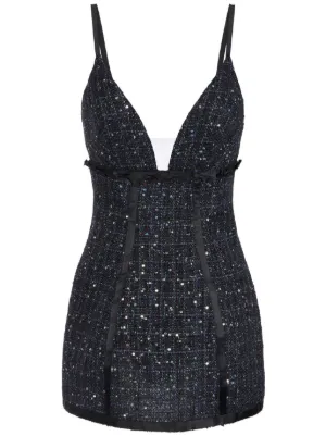 オールインワン・サロペット Elisabetta Franchi Black Mini Dress With Rhinestones Elisabetta Franchi Black Mini Dress With Rhinestones | ShopSimon