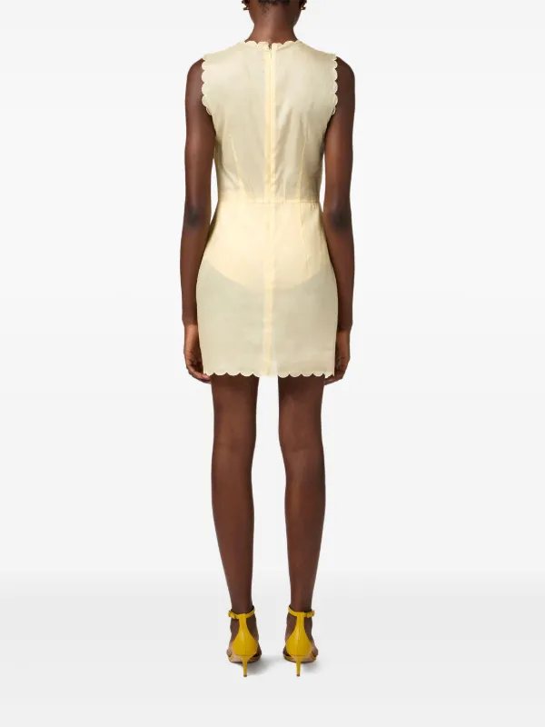 ☆ELISABETTA FRANCHI イエロー ドレス Elisabetta Franchi piercing-detail Jersey Gown | Yellow