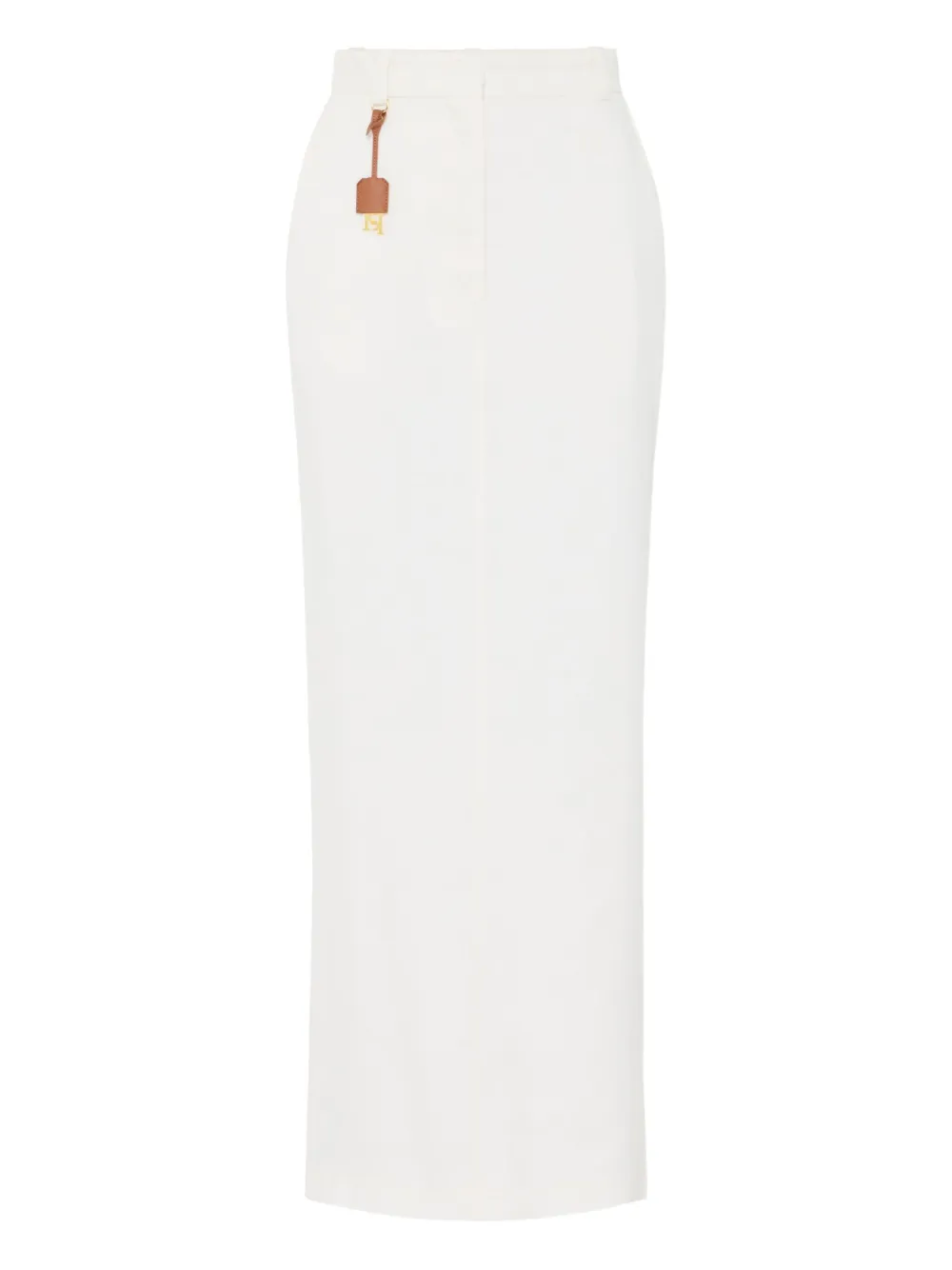 Elisabetta Franchi Gabardine midi-rok Wit