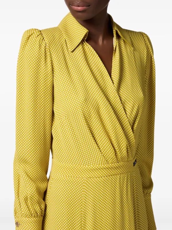 ワンピース ELISABETTA FRANCHI Woman Dress Mustard ABR27 DC6 Elisabetta Franchi Yellow Dress - Elegant & Comfortable