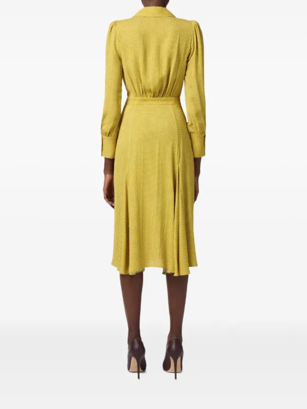 Elisabetta Franchi Polka dot-print Dress | Yellow | FARFETCH