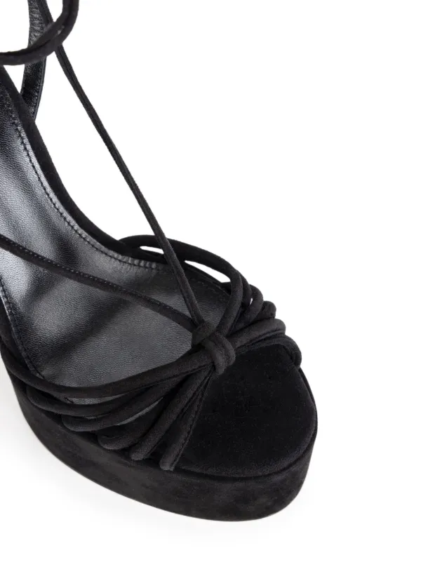 【24-25AW】ELISABETTA FRANCHI スエード サンダル ブラック Elisabetta Franchi スエード サンダル | ブラック | FARFETCH JP