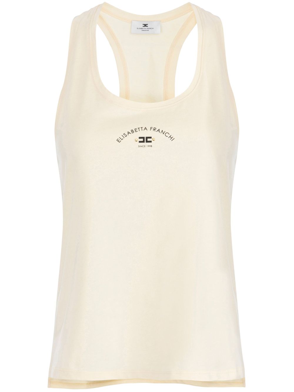 logo-print tank top