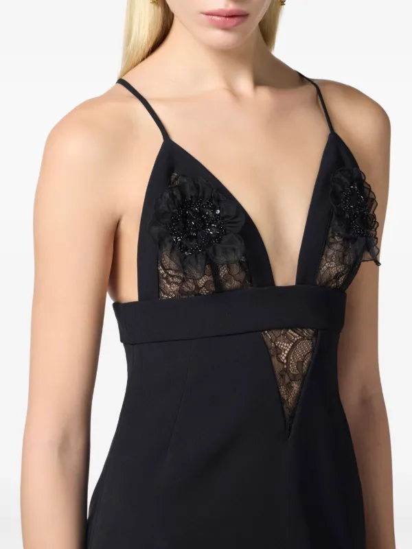 ワンピース ELISABETTA FRANCHI SS25 Lozenge mini dress (ABS2251E2 E84) Elisabetta Franchi Lozenge Mini Dress - White | ABS2251E2E84