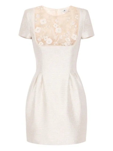 Elisabetta Franchi vestido corto con cuentas florales