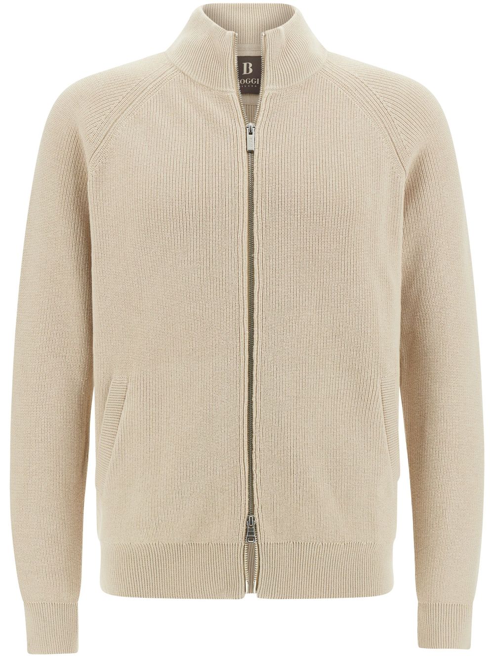 Boggi Milano full-zip sweater - Neutrals