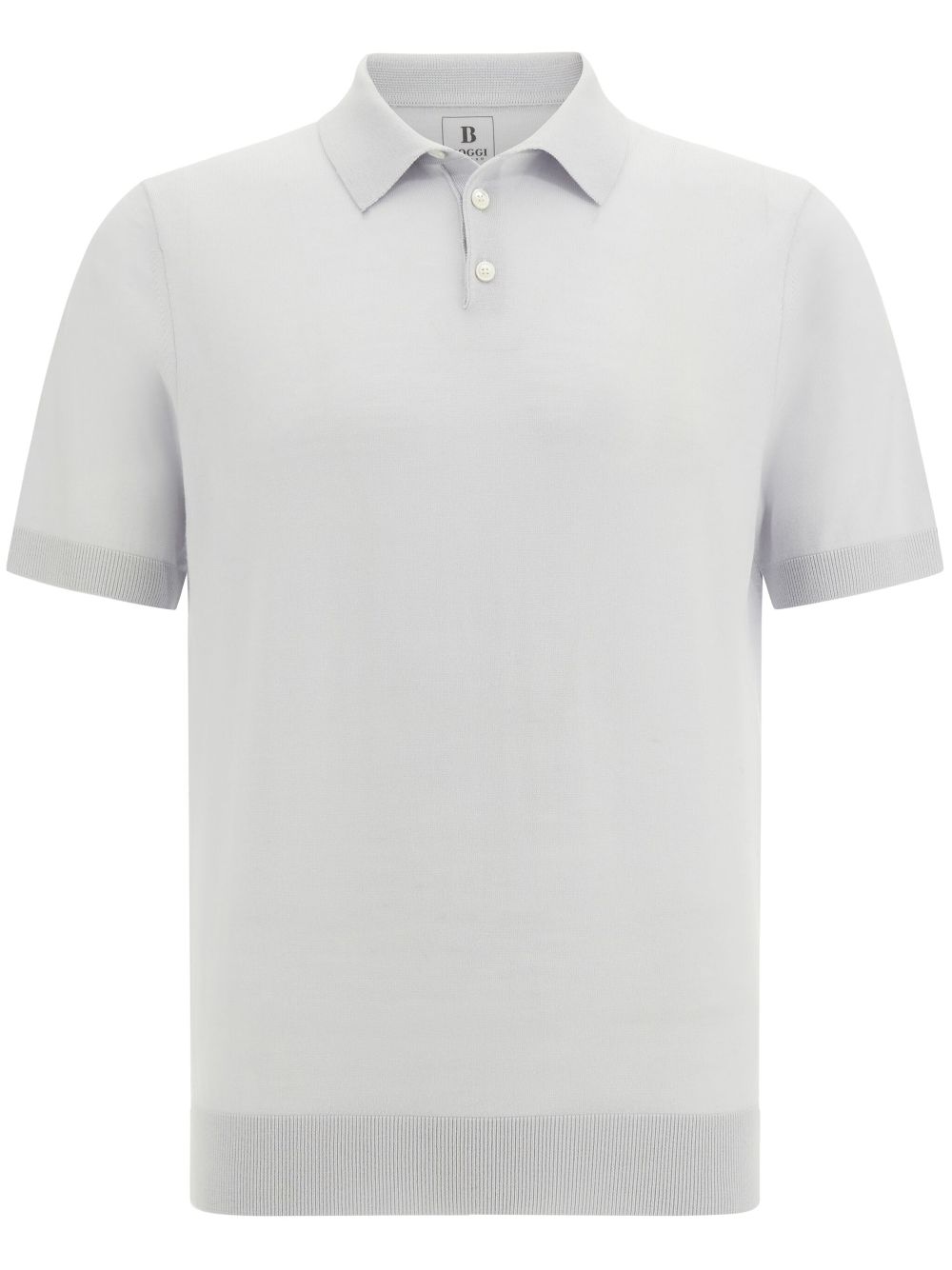 Boggi Milano merino wool polo shirt - White