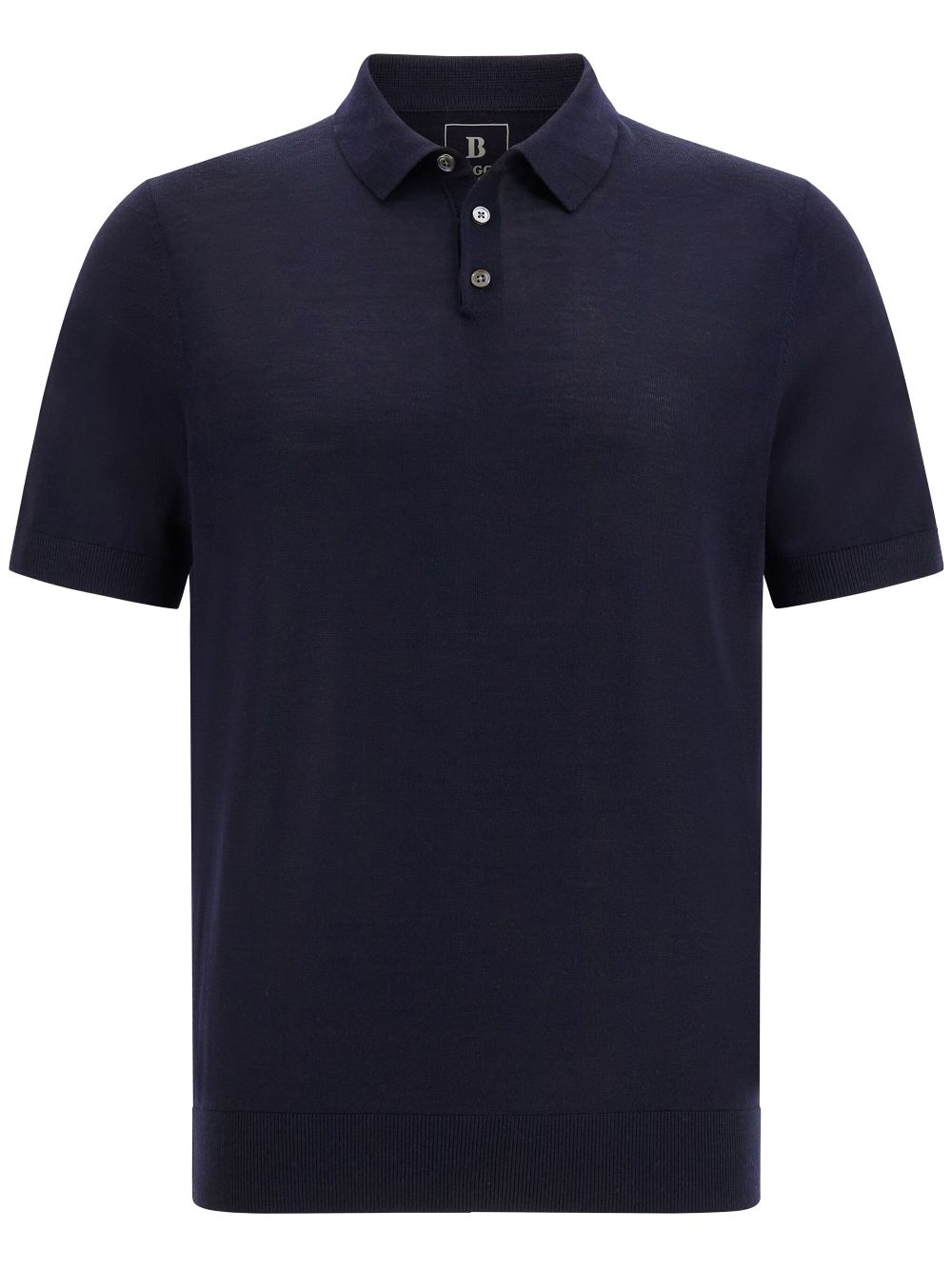 Boggi Milano merino-wool polo shirt - Blue