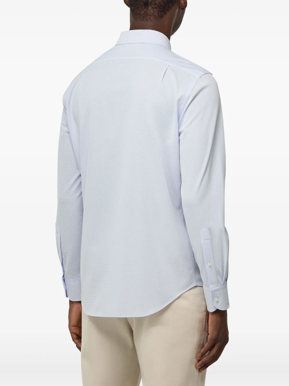 Boggi Milano Jersey overhemd Blauw