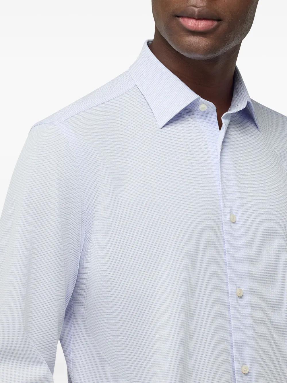 Boggi Milano Jersey overhemd Blauw