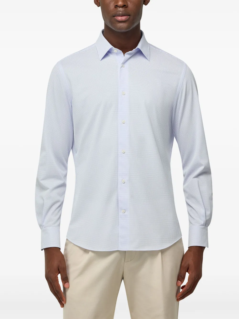 Boggi Milano Jersey overhemd Blauw