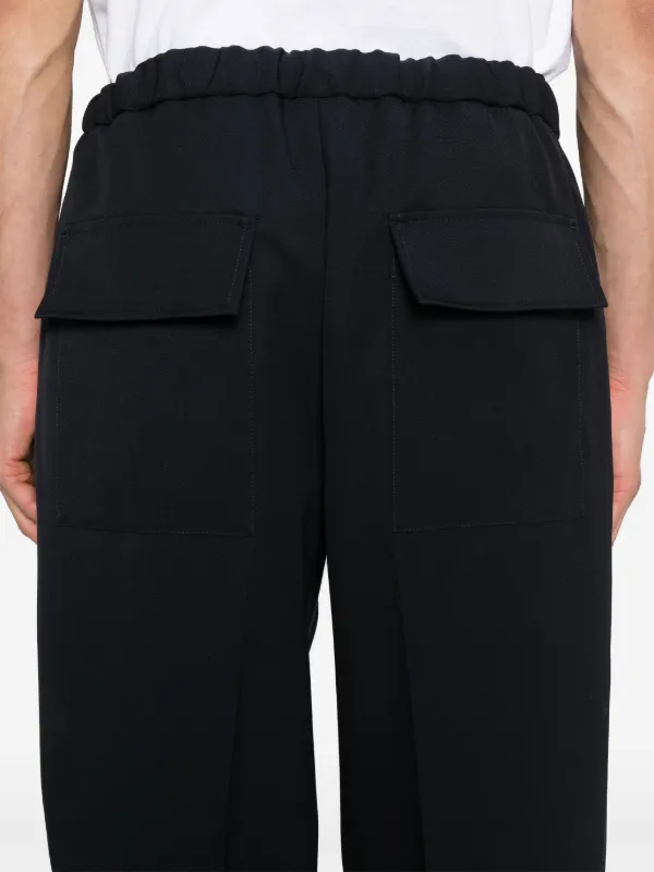 jil sander 23aw ウール スラックス 美品】JIL SANDER ベルテッドワイドレッグウールパンツ