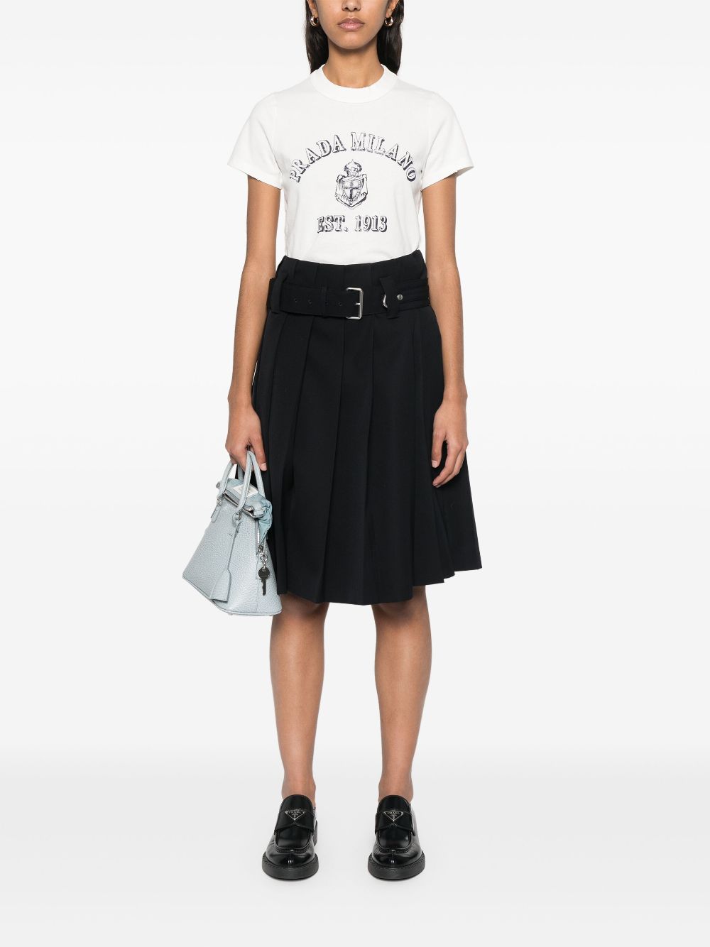 Prada Gabardine mini-rok - Blauw