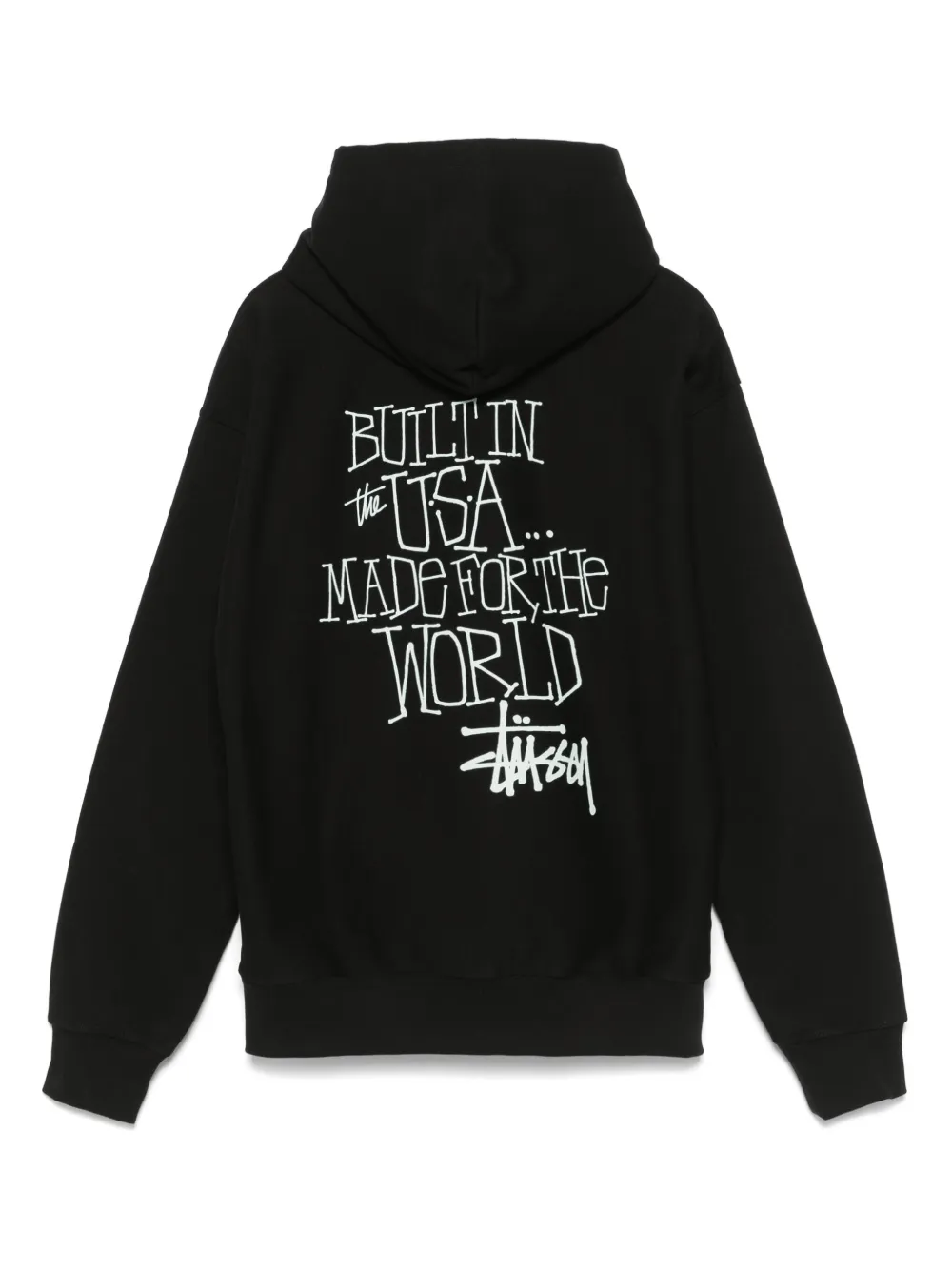 Stüssy Built In Us hoodie - Zwart