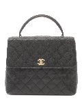 CHANEL Pre-Owned 2002-2003 Caviar Kelly Top Handle Bag handbag - Black