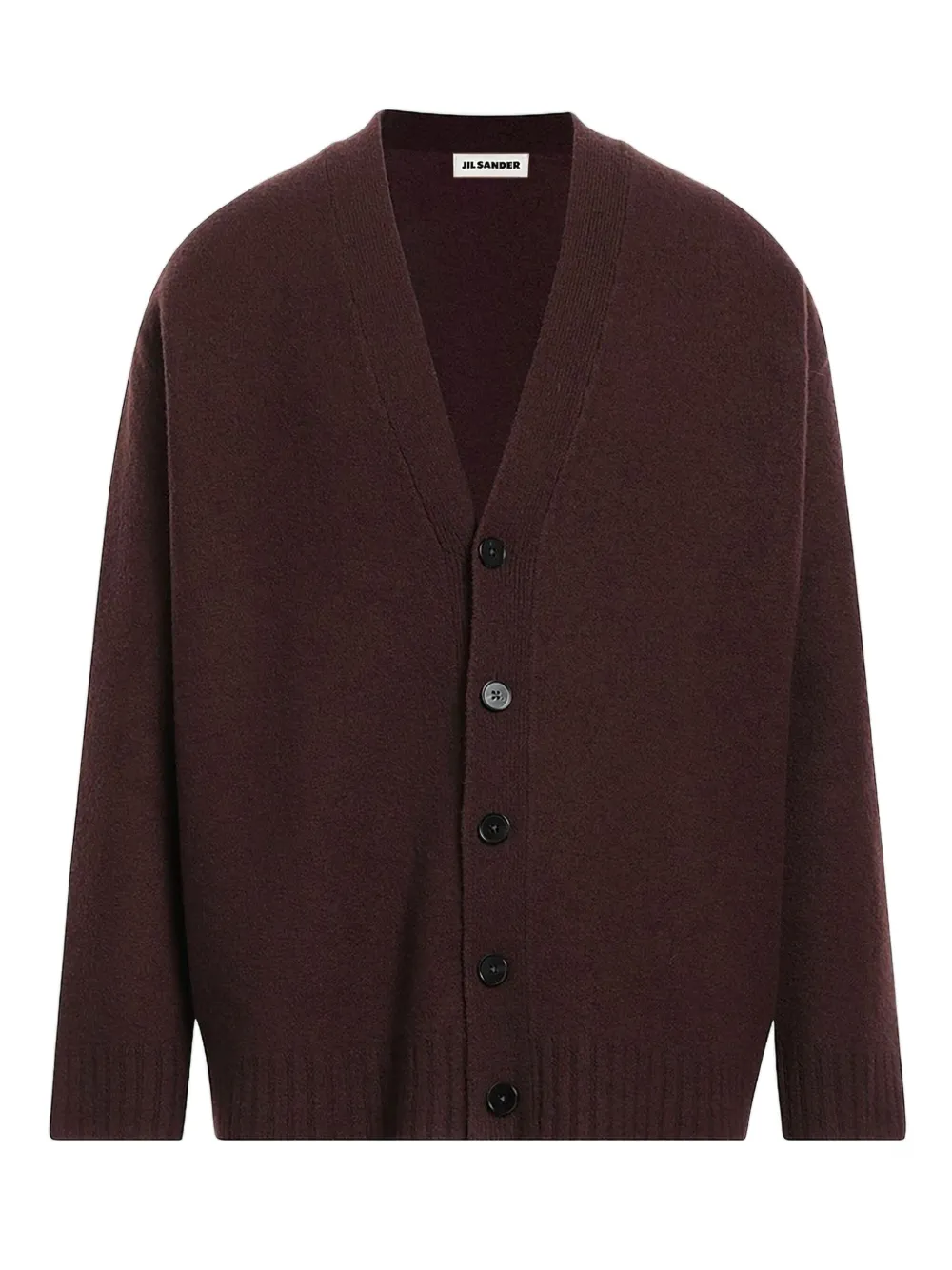 Jil Sander Button-front Cardigan In Brown