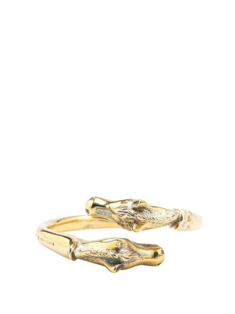 Hermès Pre-Owned 2000-2020 Gold Plated Cheval Double Horse Bangle costume bracelet