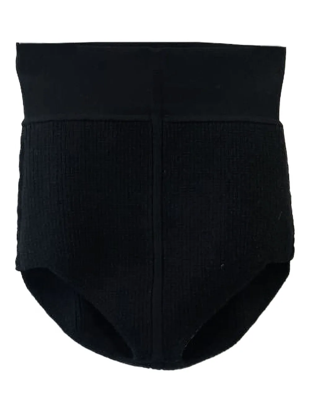 Rick Owens High waist shorts met wafelpatroon Zwart