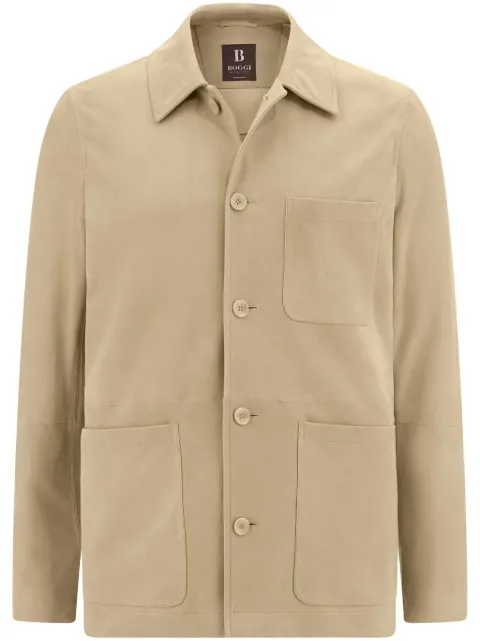Boggi Milano suede shirt jacket