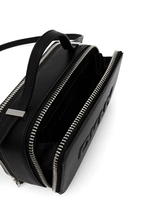 DKNY embossed-logo Crossbody Bag | Black | FARFETCH