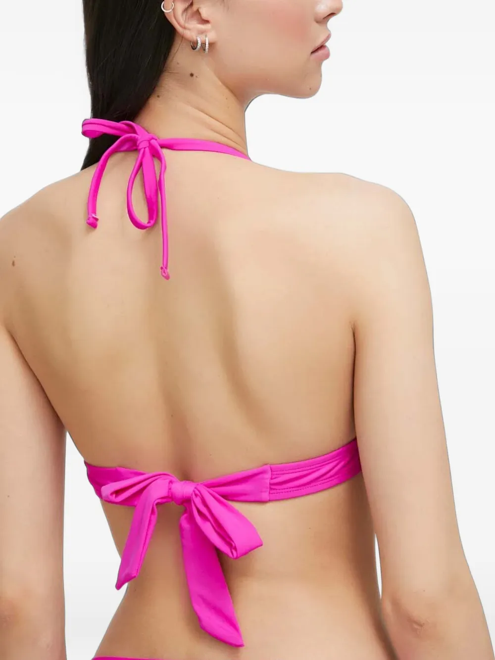 DKNY halterneck bikini top Roze