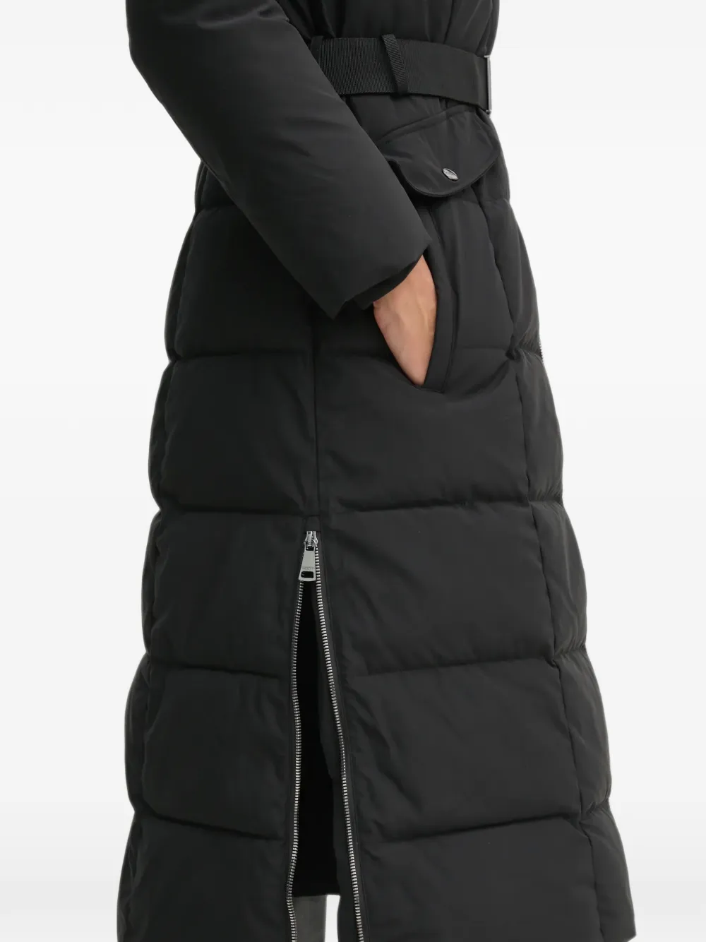 DKNY Jas met capuchon Zwart