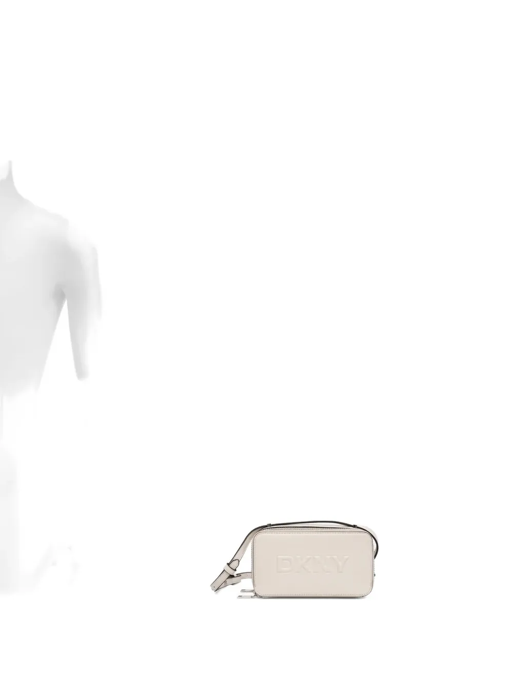 DKNY logo-embossed zip-top bag - Toni neutri