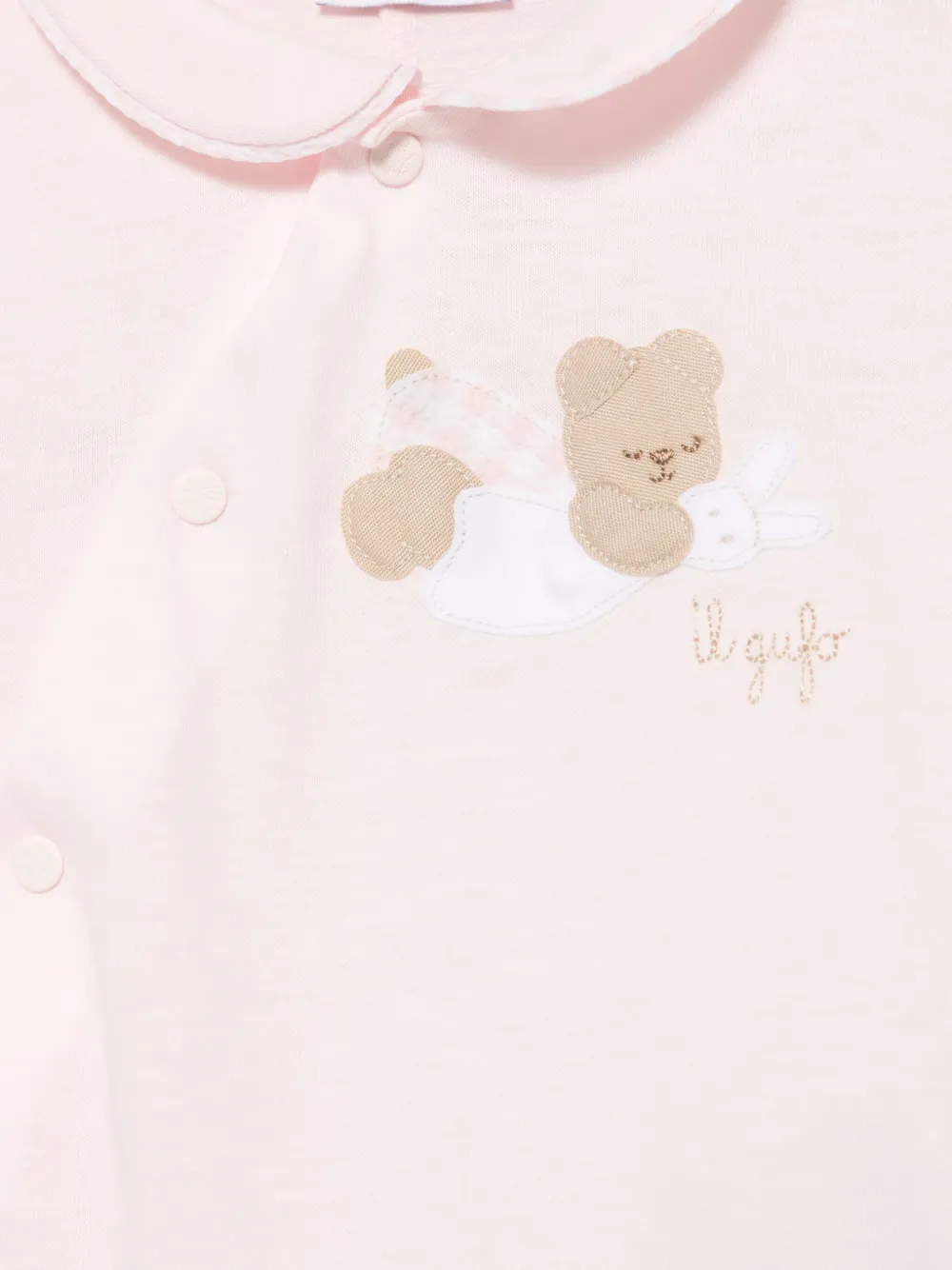 Il Gufo Babypakje met beerpatch Roze