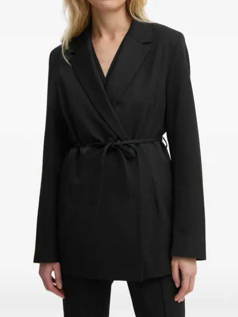SAMSOE SAMSOE belted V-neck blazer