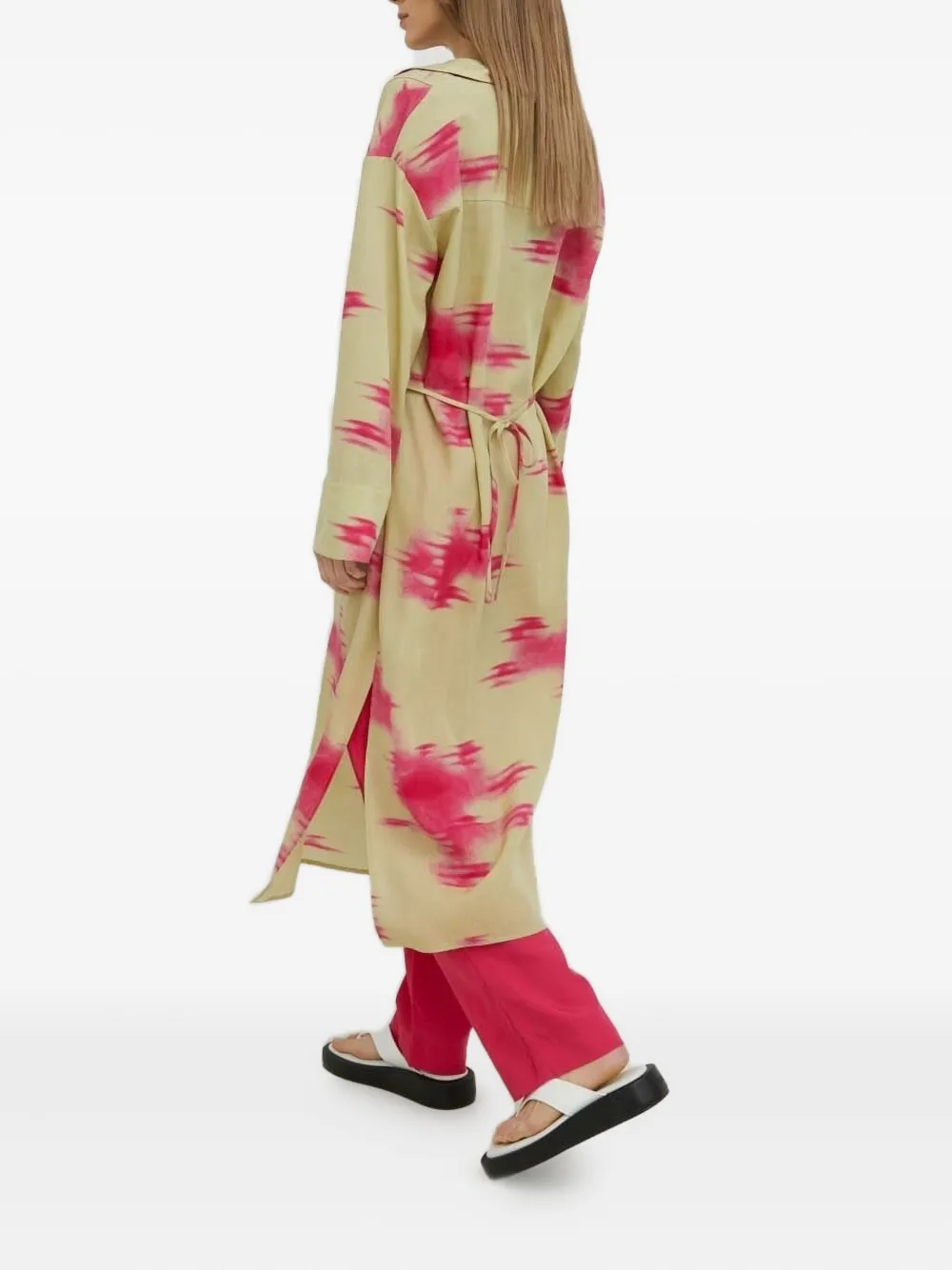 SAMSOE SAMSOE Emy abstract-print dress - Groen