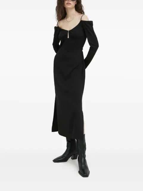 SAMSOE SAMSOE off-shoulder midi dress