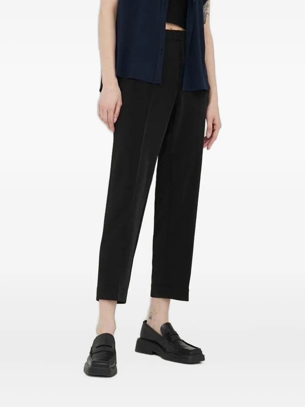 SAMSOE SAMSOE Hoys elasticated-waist trousers | Black | Image 1