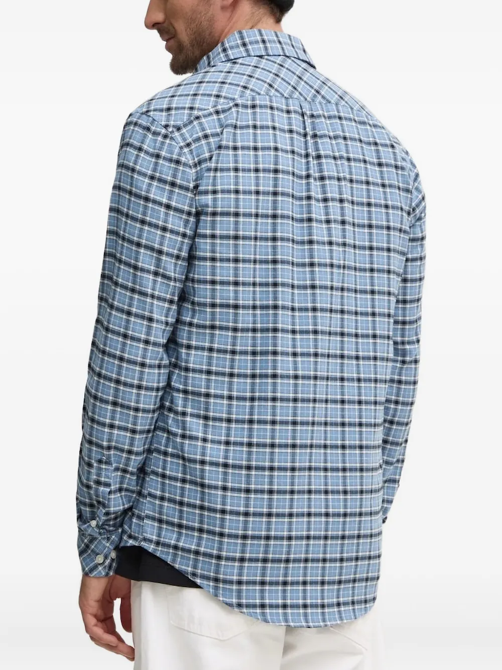 SAMSOE SAMSOE cotton shirt - Blauw