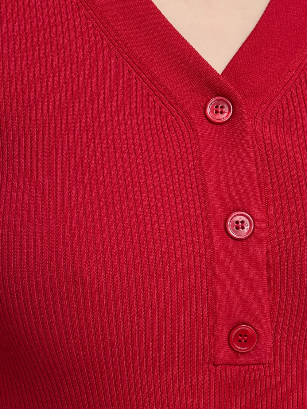  Samsoe Samsoe Long-sleeve Ribbed T-shirt - Red 