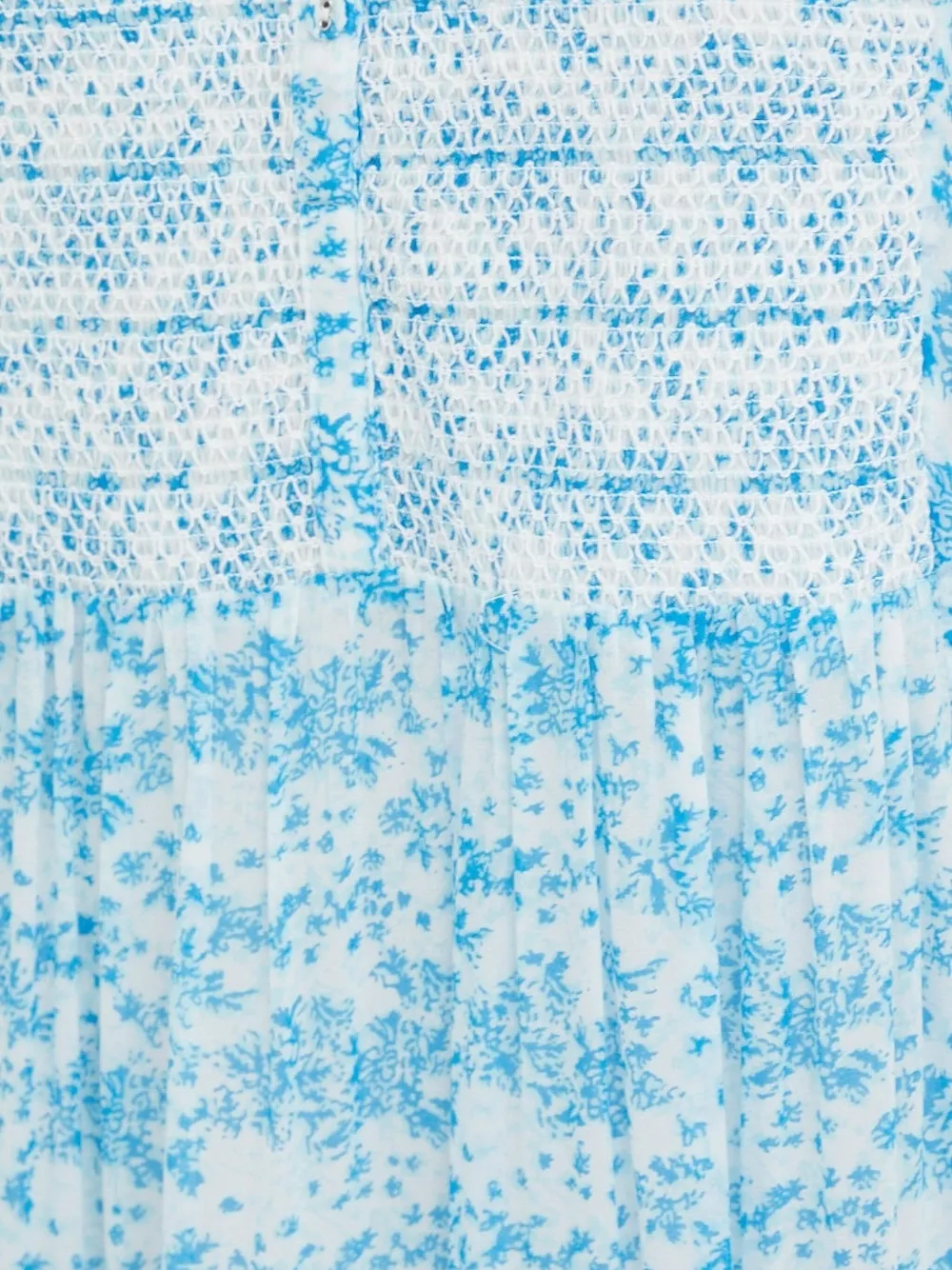 SAMSOE Jurk met bloemenprint Blauw