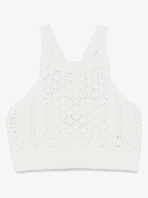 Il Gufo cotton crochet top 