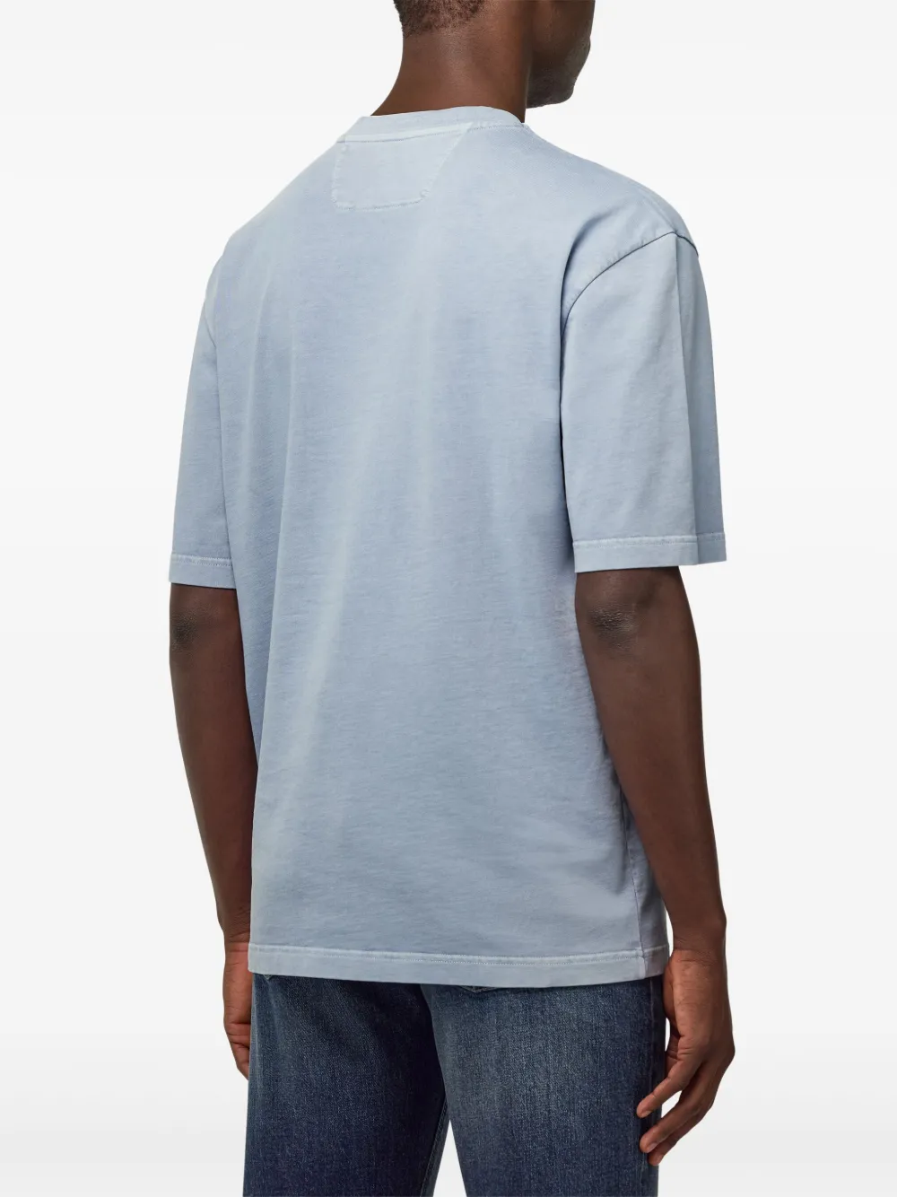Boggi Milano Katoenen jersey T-shirt Blauw