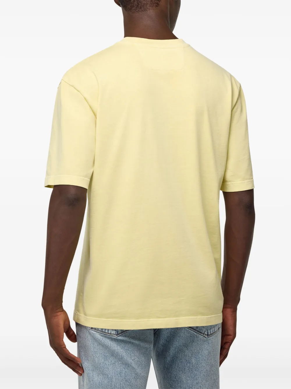 Boggi Milano Katoenen jersey T-shirt Geel