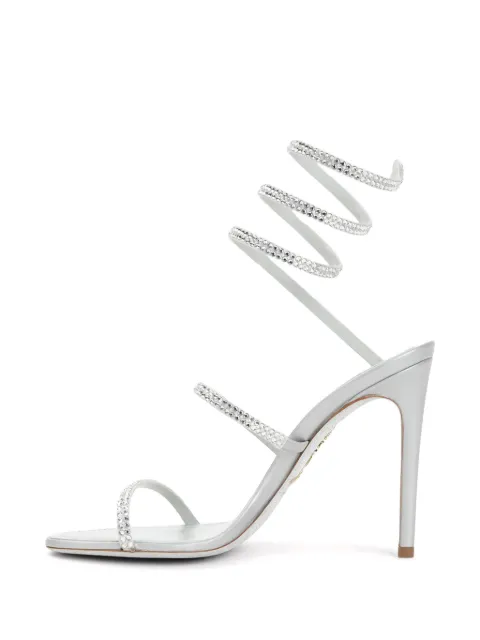 René Caovilla 105mm Cleo satin sandals C12369105R001V232 - 3