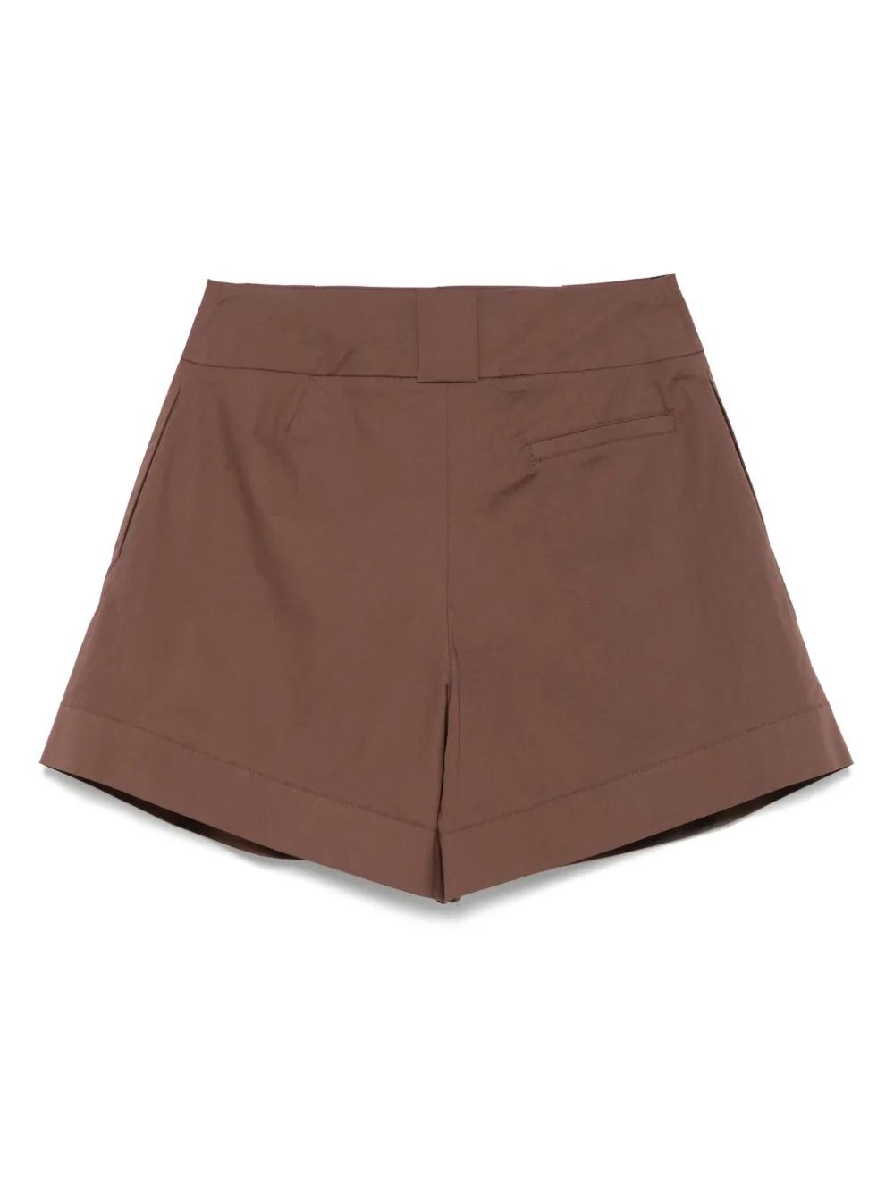 Federica Tosi Geplooide shorts - Bruin