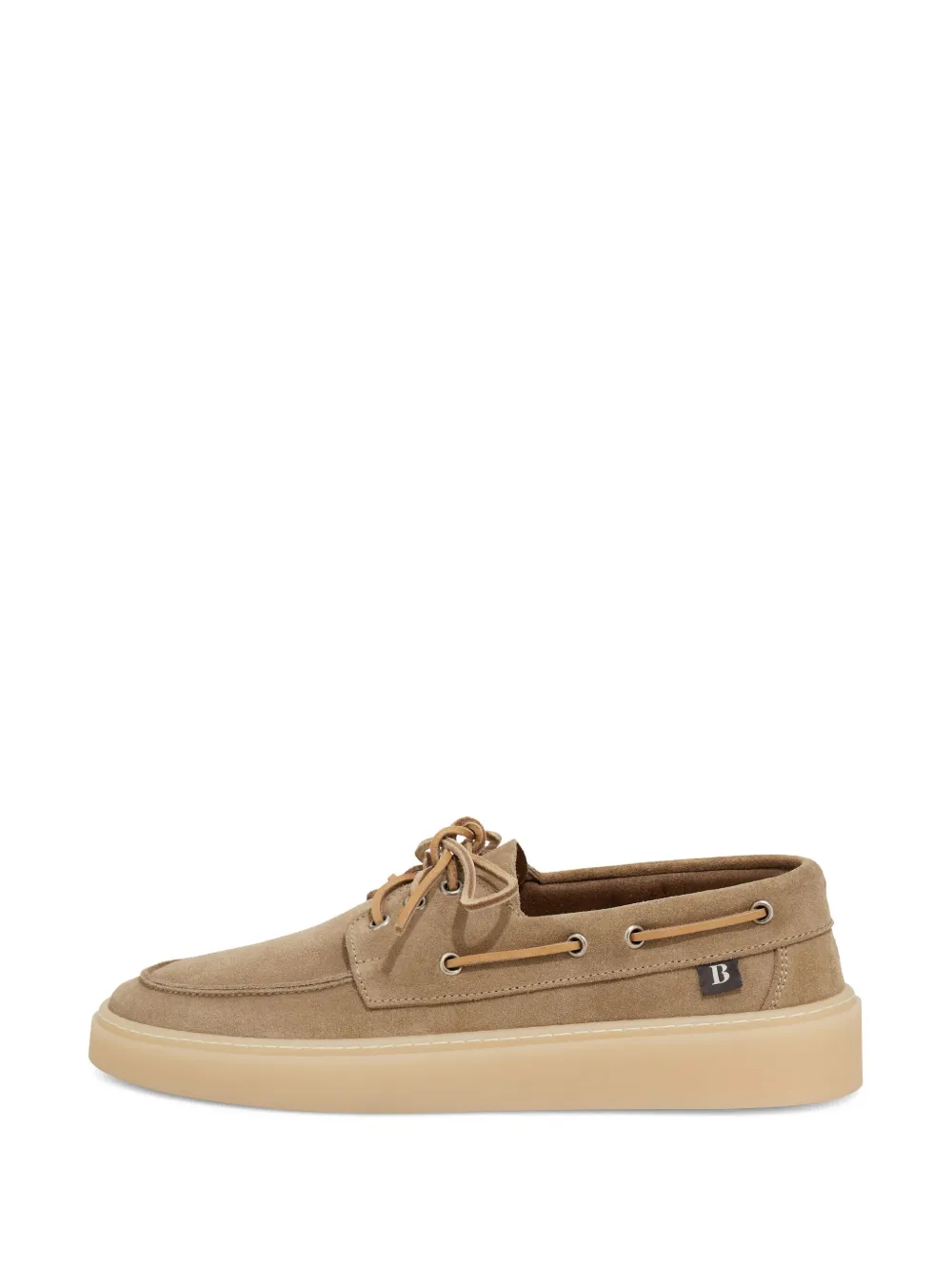 Boggi Milano suede boat shoes Neutrals