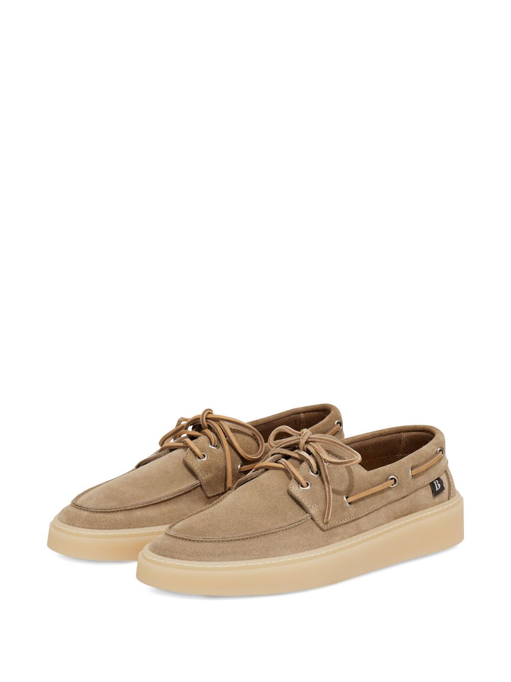 Boggi Milano suede boat shoes - Beige