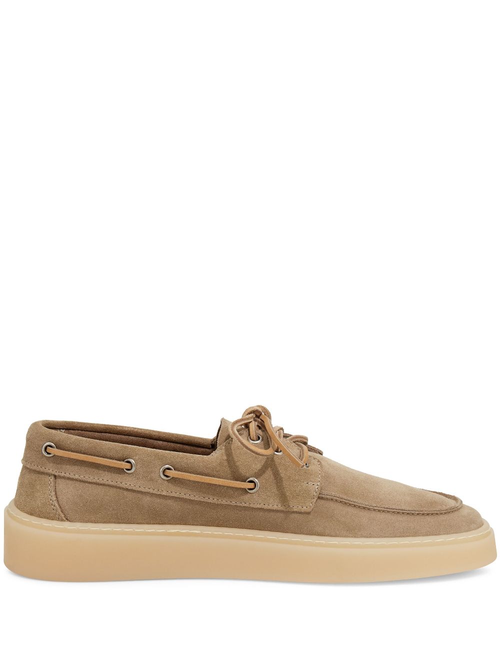 Boggi Milano suede boat shoes - Neutrals