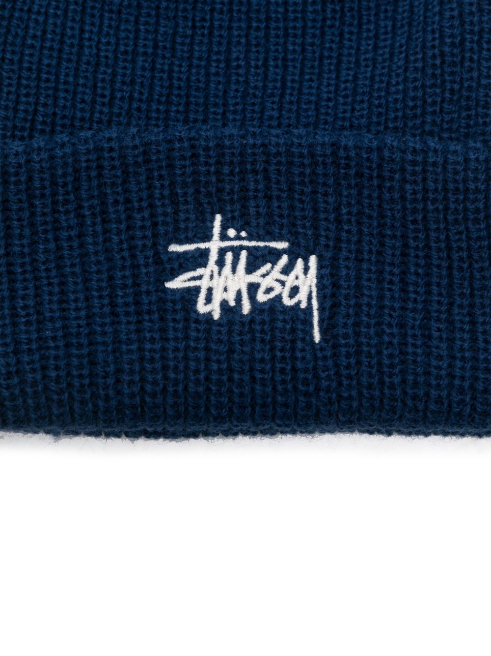 Stüssy Fijngeribbelde muts - Blauw