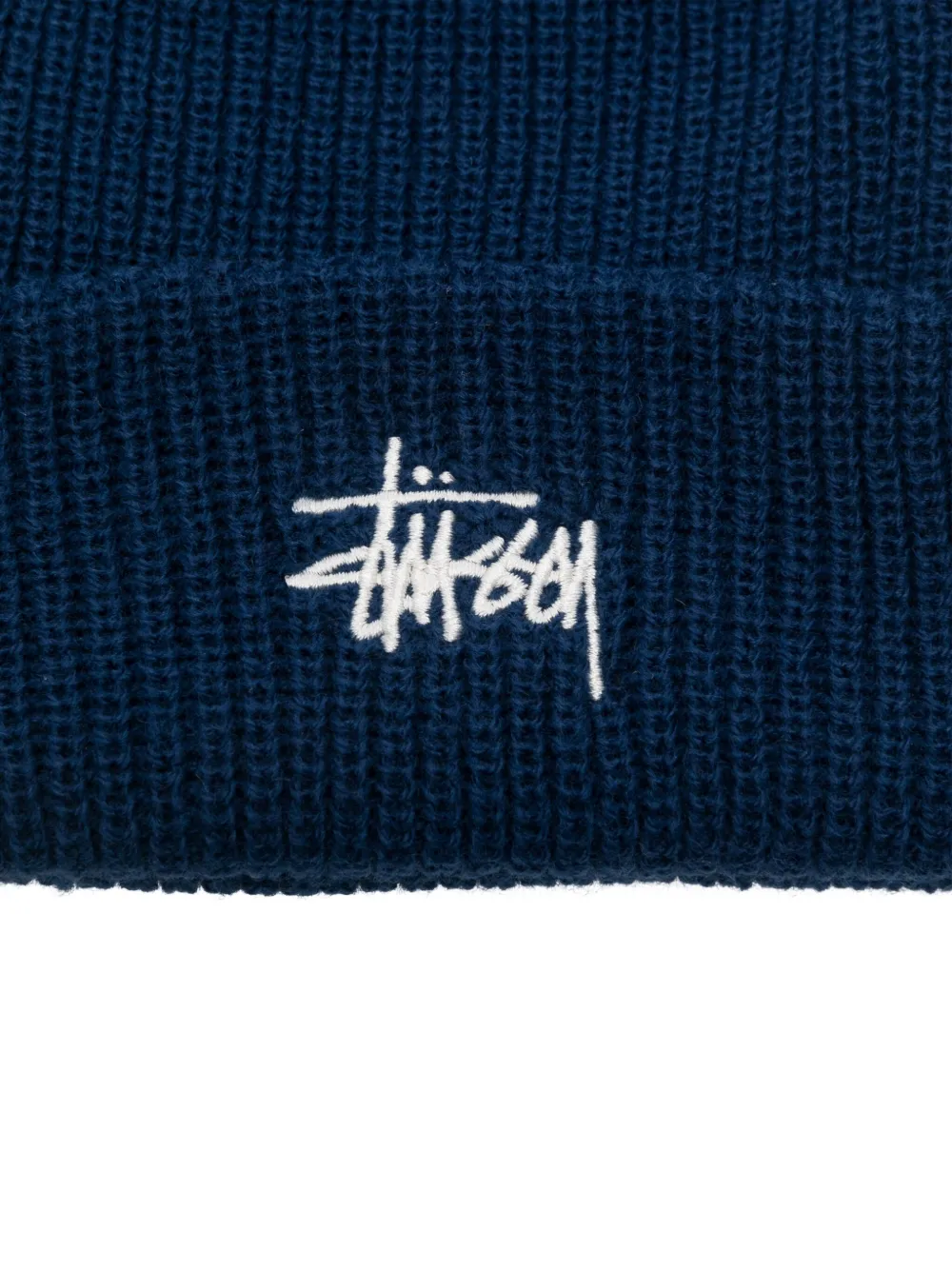 Stüssy Fijngeribbelde muts - Blauw