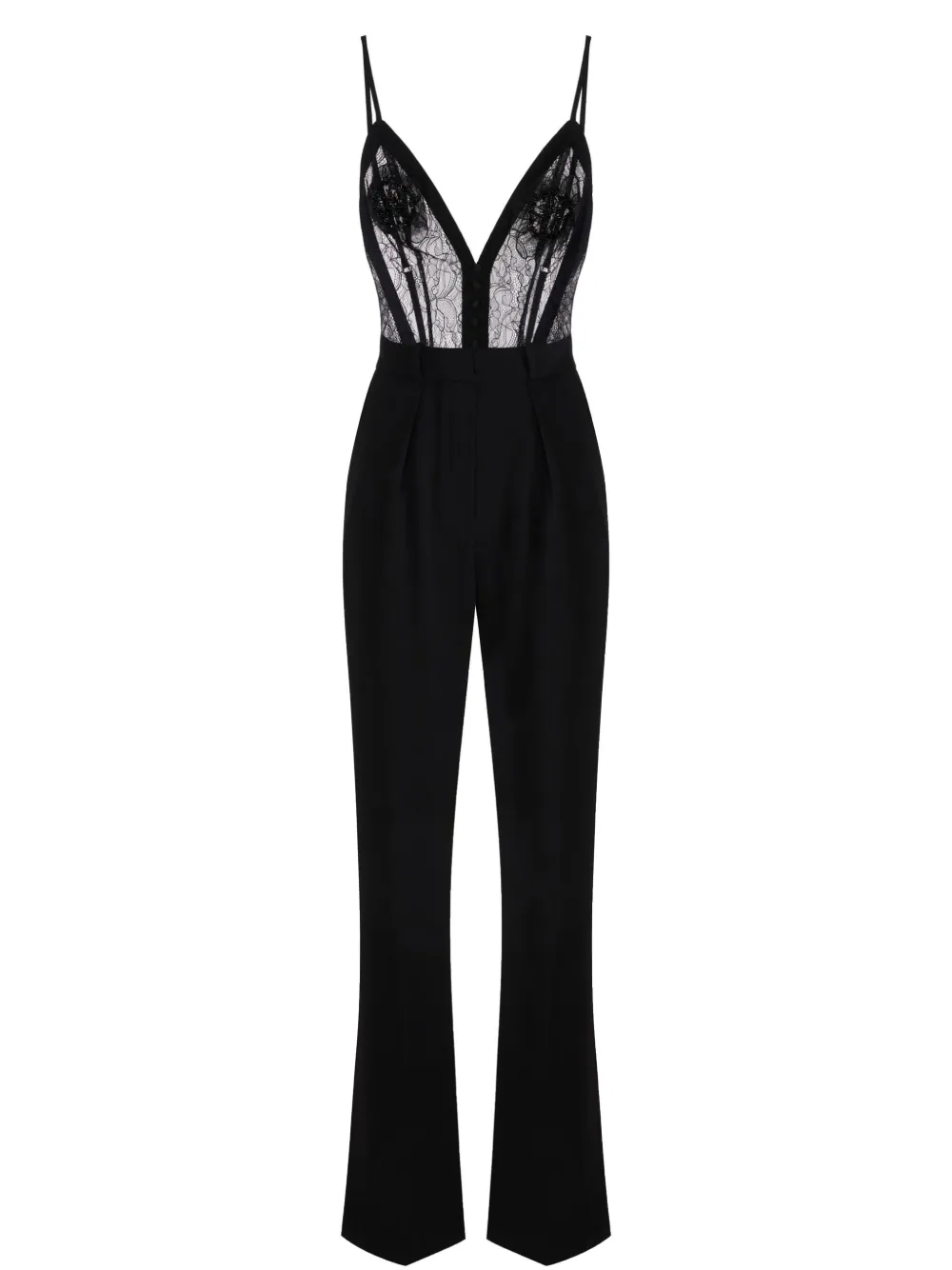 Elisabetta Franchi lightweight crêpe jumpsuit - Nero