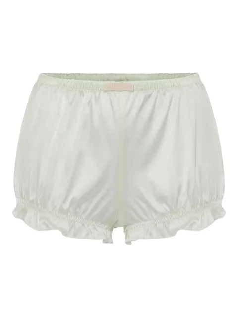Elisabetta Franchi shorts de satén con moño