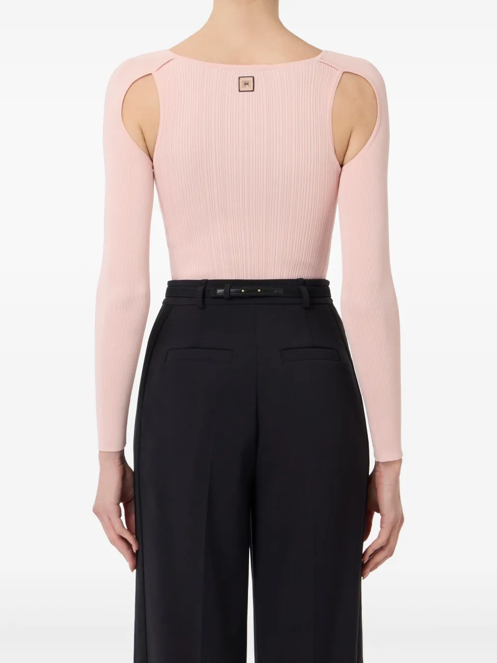 Elisabetta Franchi Top met gekruiste veters Roze