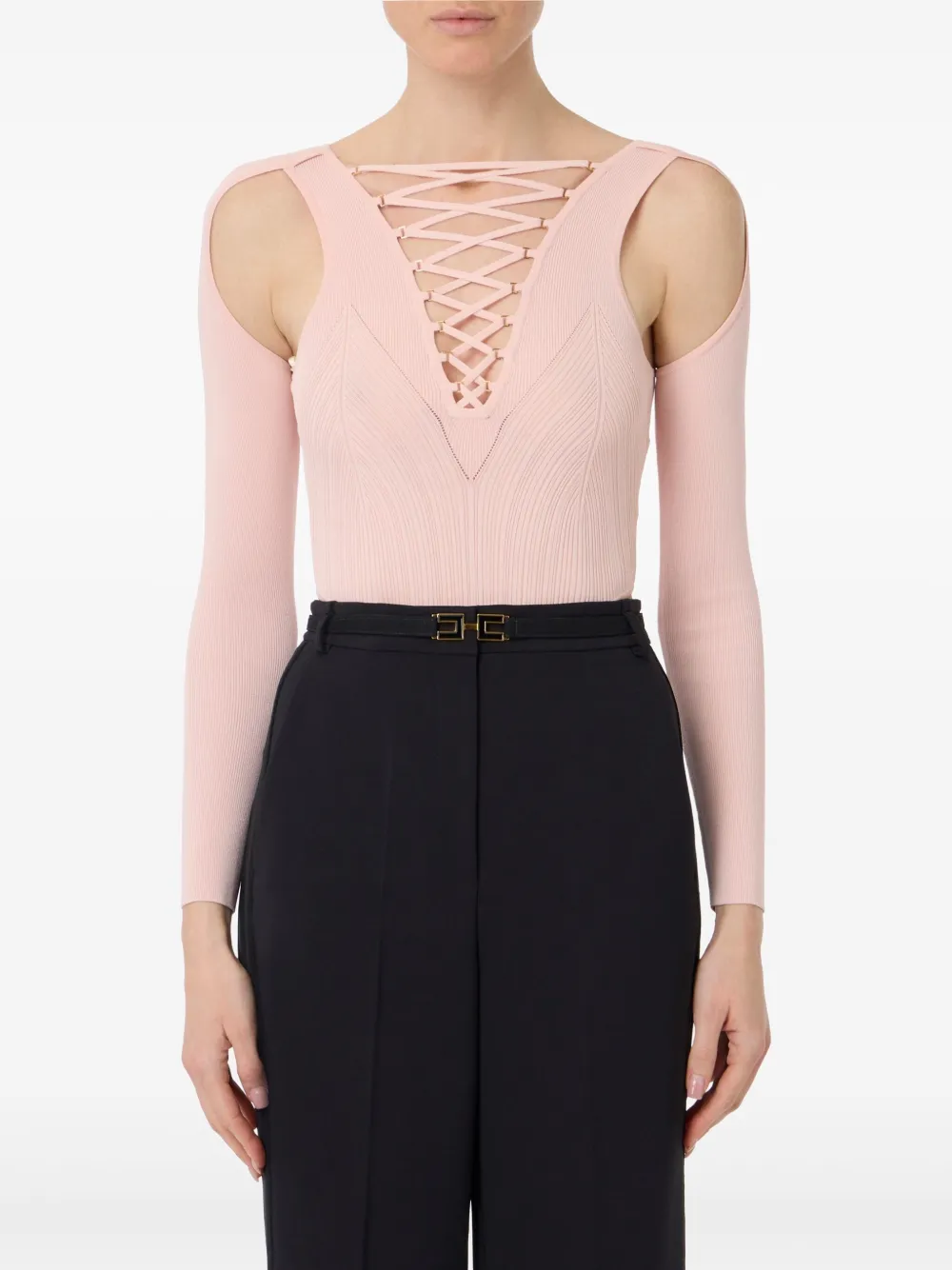 Elisabetta Franchi top con agujetas cruzadas | Playeras y jerséis | Image 2