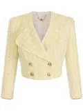 Elisabetta Franchi lurex blazer - Yellow